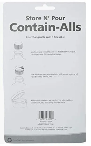 CONTAIN-ALLS SET OF 7